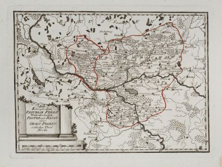 Antique Maps, von Reilly, Poland, 1791: Der Königlichen Republik Polen Woiwodschaften Plotzk und Masau oder Gross Polens östlicher Theil.