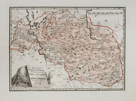 Antike Landkarten, von Reilly, Polen, 1791: Der Königlichen Republik Polen Woiwodschaften Chelm u. Wolhynien.