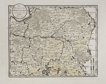 Antique Maps, von Reilly, Baltic, Prussia, Tschernjachowsk, Kaliningrad: Des Königreichs Preussen nordöstlicher Theil