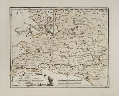 Antique Maps, von Reilly, Poland, Pomerelia, 1791: Der untere Theil des zu Preussen gehörigen Herzogthums Pomerellen mit dem Netzeland