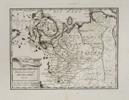 Antique Maps, von Reilly, Russia, 1791: Des russischen Reiches Statthalterschaft Archangel