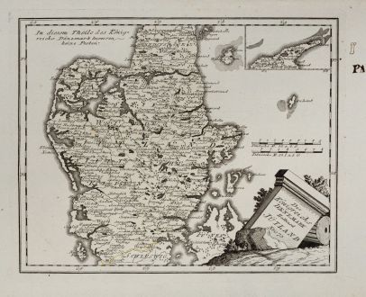 Antique Maps, von Reilly, Scandinavia, Denmark, Jutland, 1791: Des Königreichs Daenemark Halbinsel Jütland