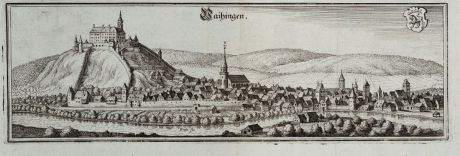 Antique Maps, Merian, Germany, Baden-Württemberg, Vaihingen an der Enz: Vaihingen