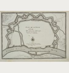 Plan de la Ville d'Ulm. Ville Imperiale d'Allemagne du cercle de Souabe