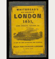 Whitbread's New Hand-Map of London for 1851 - Whitbread's New Plan of London drawn from authentic surveys
