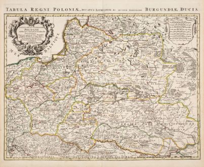 Antike Landkarten, de l Isle, Polen, 1730: Estats de la Couronne de Pologne / Tabula Regni Poloniae