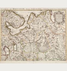 Carte de Moscovie. Dressee par Guillaume De l'Isle...