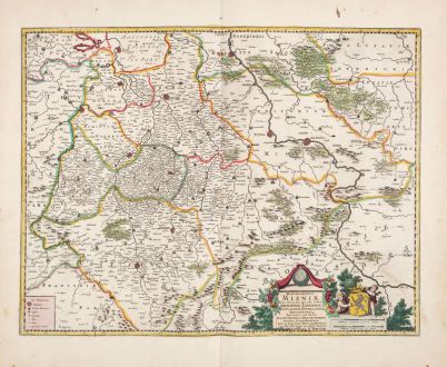 Antike Landkarten, de Wit, Deutschland, Sachsen, 1720: Marchionatus Misniae Ditio Generalis...