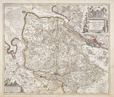 Antique Maps, de Wit, Germany, Lower Saxony, 1720: Ducatus Bremae & Ferdae maximaeque partis fluminis Visurgis