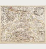 Old coloured map of Germany. Printed in Amsterdam by Covens & Mortier circa 1720.