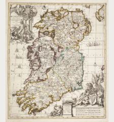 Hyberniae Regni in Provincias Ultoniam, Connachian, Lageniam, Momoniamq Divisi Tabula Accuratissima ...