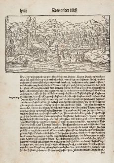 Antique Maps, Münster, British Isles, Scotland, Edinburgh, 1550: Beschreibung der küniglichen Statt Edinburg durch Alexandrum Alesium, doctorem der heiligen geschrifft