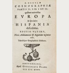 P. Merulae Cosmographiae Partis II ... Europa & speciatim Hispania describitur.