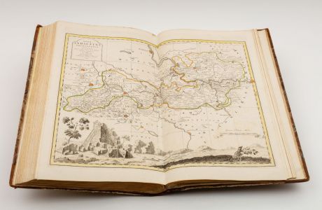 Atlanten, Schenk, Deutschland, Sachsen, 1781: Atlas Saxonicus novus, enthaltend die sieben Kreise des Kuhrfürstenthums Sachsen.