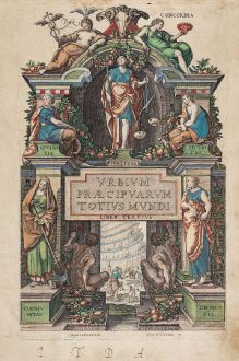 Grafiken, Braun & Hogenberg, Titelblätter, 1581-99: Urbium Precipuarum Totius Mundi