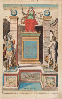 Grafiken, Braun & Hogenberg, Titelblätter, 1579: Theatre Des Cites Du Monde Premier Volume