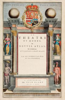 Grafiken, Blaeu, Spanien - Portugal, 1644: Le Theatre du Monde, ou Nowel Atlas ... La Seconde Partie de la Seconde.