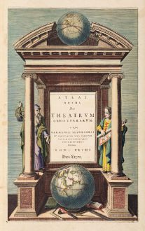 Grafiken, Blaeu, Titelblätter, 1640-55: Atlas Novus, sive Theatrum Orbis Terrarum: in qvo Germaniae Superioris ... Tomi Primi Pars Altera.