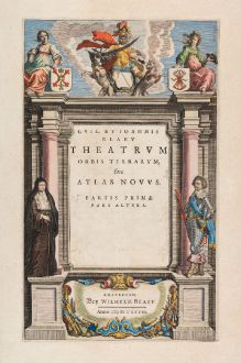 Graphics, Blaeu, Title Pages, 1633: Theatrum Orbis Terrarum, sive Atlas Novus. Partis Primae pars altera.