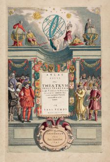 Graphics, Hondius, Title Pages, 1641: Atlas novus, sive sive Theatrum Orbis Terrarum ... in Tres Tomos