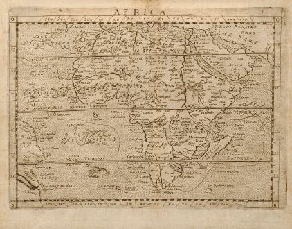 Antique Maps, Botero, Africa, 1640: Africa