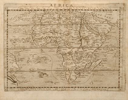 Antique Maps, Botero, Africa, 1640: Africa