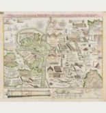 Kupferstich des Genre Militär und Schlachten. Gedruckt bei J. B. Homann um 1720 in Nürnberg.