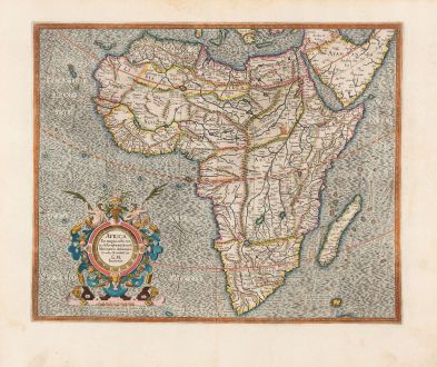 Antique Maps, Mercator, Africa Continent, 1628: Africa Ex Magna orbis terra descriptione Gerardi Mercatoris desumpta. Studio & industria G.M. Iunioris