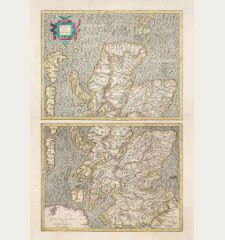Scotiae Regnum [2 Maps, North and South Scotland]