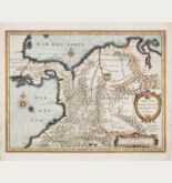 Kolorierte Landkarte von Kolumbien. Gedruckt bei Janssonius im Jahre 1633 in Amsterdam.