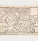 Antique woodcut map of Germany. Printed in Basle by Heinrich Petri in 1578.