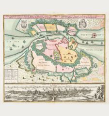 Seutter, Dänemark, Kopenhagen, 1730: Coppenhagen die Königl. Dänische Haupt und Residentz Stadt - Plan de Coppenhague, Capitale et Residence du Roy de...