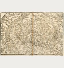 Münster, France, Alsace, Colmar, 1575: La uera dipintura di Colmaria citta & del compo, che la circonde.