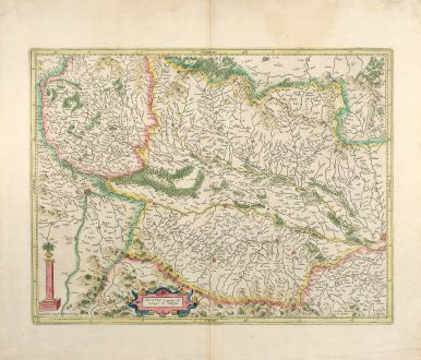 Antike Landkarten, Mercator, Frankreich, Elsass, Breisgau, Schwarzwald, 1630: Alsatia Superior cu Suntgoia & Brisgoia