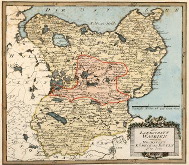 Antike Landkarten, von Reilly, Deutschland, Schleswig-Holstein, Wagrien, 1795: Die Landschaft Wagrien mit dem Hochstift Lübeck oder Eutin