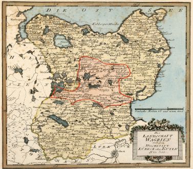 Antike Landkarten, von Reilly, Deutschland, Schleswig-Holstein, Wagrien, 1795: Die Landschaft Wagrien mit dem Hochstift Lübeck oder Eutin