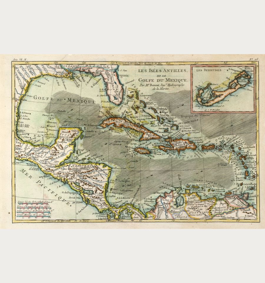 Bonne: Les Isles Antilles et le Golfe du, Central America - Caribbean ...