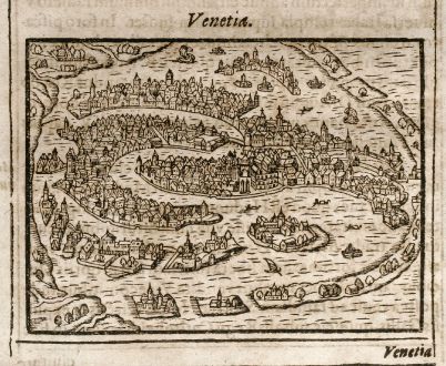 Antike Landkarten, Saur, Italien, Venedig, 1608: Venetia