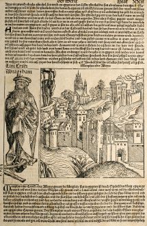Antike Landkarten, Schedel, Ägypten, Kairo, 1493: Memphis