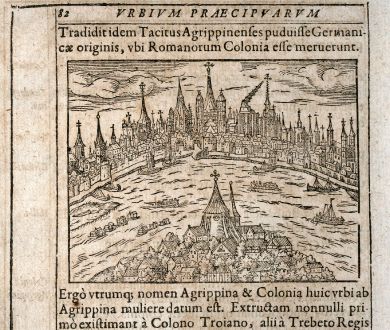 Antique Maps, Saur, Germany, North Rhine-Westphalia, Cologne, 1608: [Colonia Agrippina]